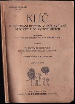 Klíč k určování rostlin v naší květeně nejčastěji se vyskytujících