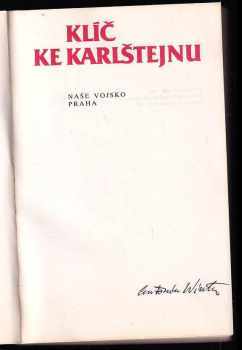 Antonín Winter: Klíč ke Karlštejnu