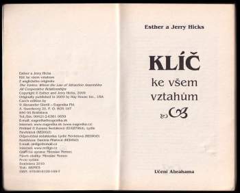 Esther Hicks: Klíč ke všem vztahům