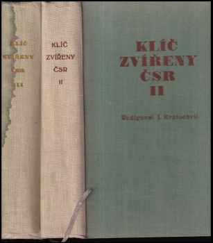 Otto Jírovec: Klíč zvířeny ČSSR Díl 1. - 5.