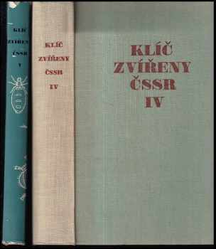 Otto Jírovec: Klíč zvířeny ČSSR Díl 1. - 5.