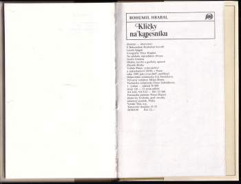 Bohumil Hrabal: Kličky na kapesníku