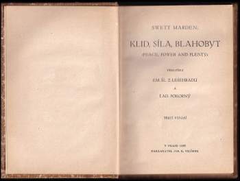 Orison Swett Marden: Klid, síla, blahobyt