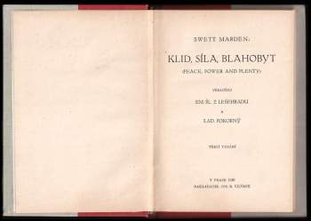 Orison Swett Marden: Klid, síla, blahobyt