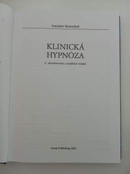 Stanislav Kratochvíl: Klinická hypnóza
