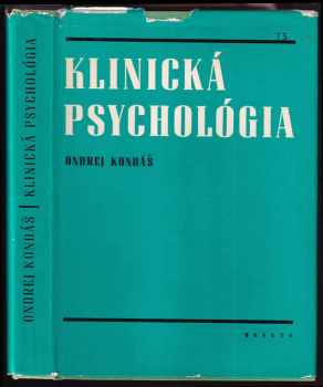 Ondrej Kondáš: Klinická psychológia
