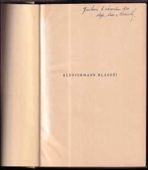Karel Klostermann: Klostermann mládeži