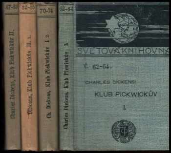 Charles Dickens: Klub Pickwickův : Humoristický román. 1-4