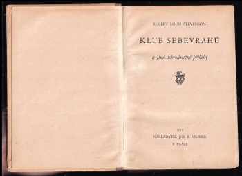 Robert Louis Stevenson: Klub sebevrahů a jiné dobrodružné příběhy