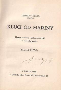 Jaroslav Škába: Kluci od mariny