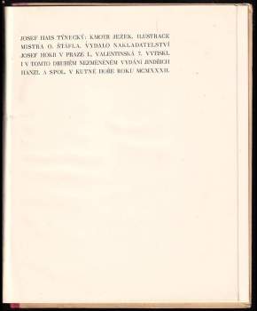 Josef Hais Týnecký: Kmotr ježek