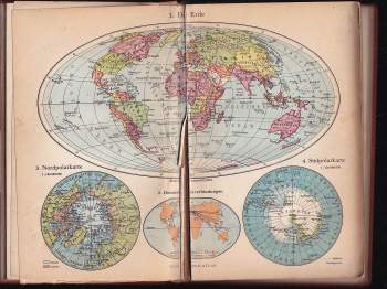 Johannes Riedel: Knaurs Welt-Atlas. 40 farbige Haupt- und Nebenkarten und 90 statistische und Spezialkarten