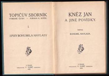 Bohumil Havlasa: Kněz Jan a jiné povídky