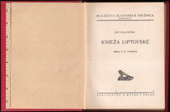 Ján Kalinčiak: Knieža liptovské