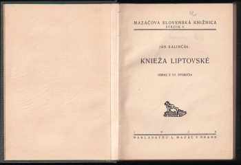 Ján Kalinčiak: Knieža liptovské