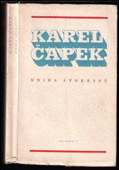 Kniha apokryfů - Karel Čapek (1947, František Borový) - ID: 219161