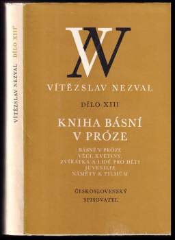 Vítězslav Nezval: Kniha básní v próze