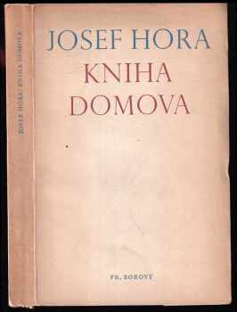 Josef Hora: Kniha domova