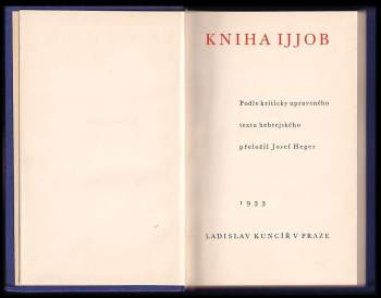 Kniha Ijjob