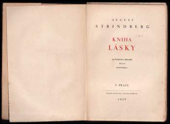 August Strindberg: Kniha lásky
