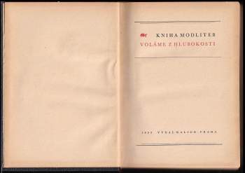 Kniha modliteb Voláme z hlubokosti