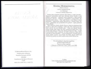 Kniha Mormonova