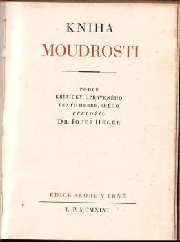 Kniha moudrosti
