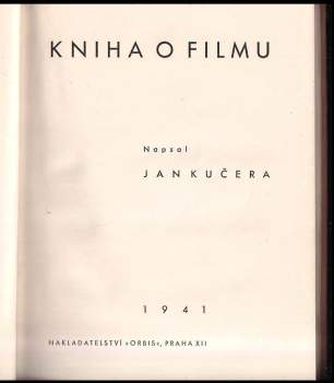 Jan Kučera: Kniha o filmu