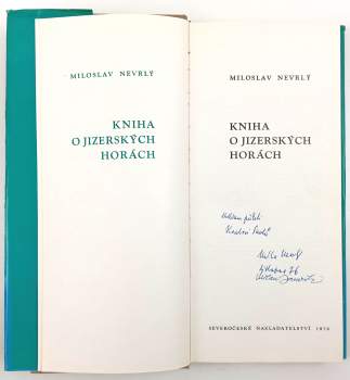 Miloslav Nevrlý: Kniha o Jizerských horách