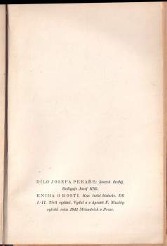 Josef Pekař: Kniha o Kosti