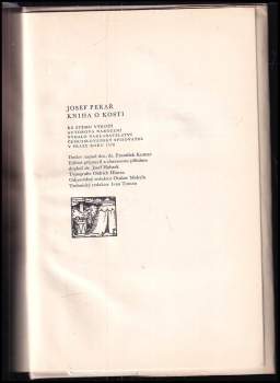 Josef Pekař: Kniha o Kosti