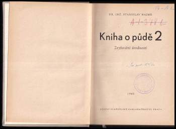 Stanislav Najmr: Kniha o půdě