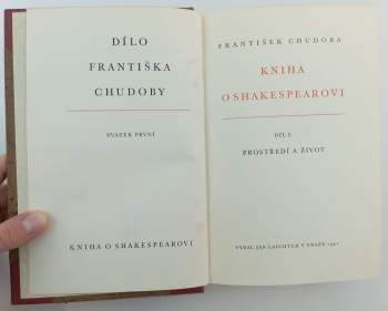 František Chudoba: Kniha o Shakespearovi
