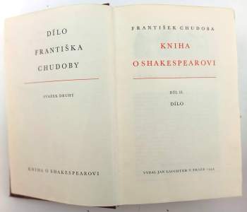 František Chudoba: Kniha o Shakespearovi