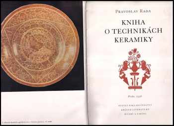 Pravoslav Rada: Kniha o technikách keramiky