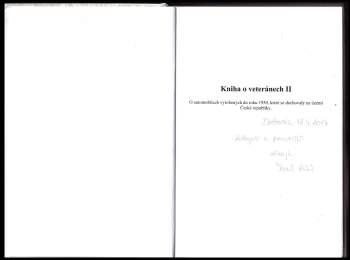 Antonín Pátek: Kniha o veteránech II