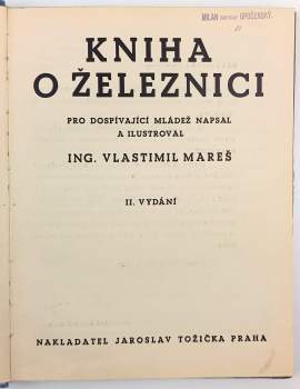 Vlastimil Mareš: Kniha o železnici