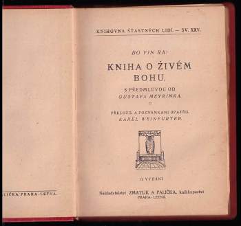 Bô Yin Râ: Kniha o živém Bohu