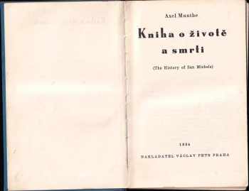 Axel Munthe: Kniha o životě a smrti