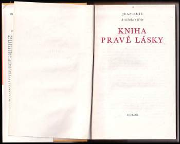 Juan Ruiz: Kniha pravé lásky