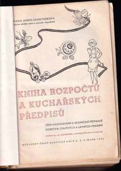 Kniha rozpočtů a kuchařských předpisů