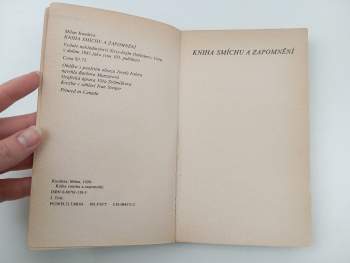 Milan Kundera: Kniha smíchu a zapomnění