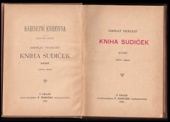 Jaroslav Vrchlický: Kniha sudiček