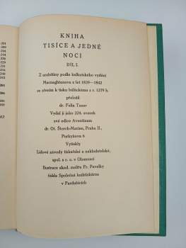 František Pavelka: Kniha tisíce a jedné noci