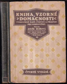 Anuše Kejřová: Kniha, vzorné domácnosti