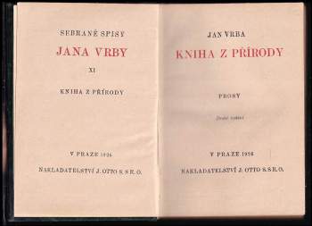 Jan Vrba: Kniha z přírody
