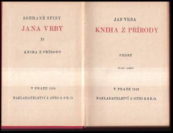 Jan Vrba: Kniha z přírody