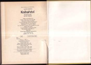 Alois Vakrčka: Knihařství