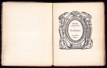 Abraham a Sancta Clara: Knihkupec