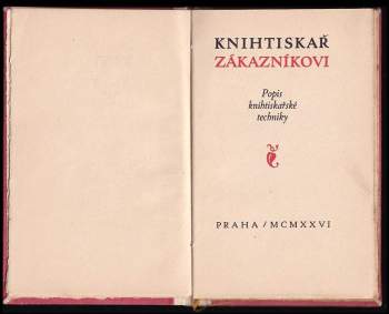 Karel Dyrynk: Knihtiskař zákazníkovi